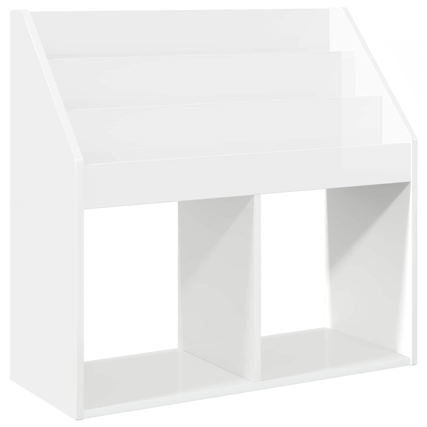 Libreria per Bambini Bianco Lucido 72,5 x 29,5 x 69 cm