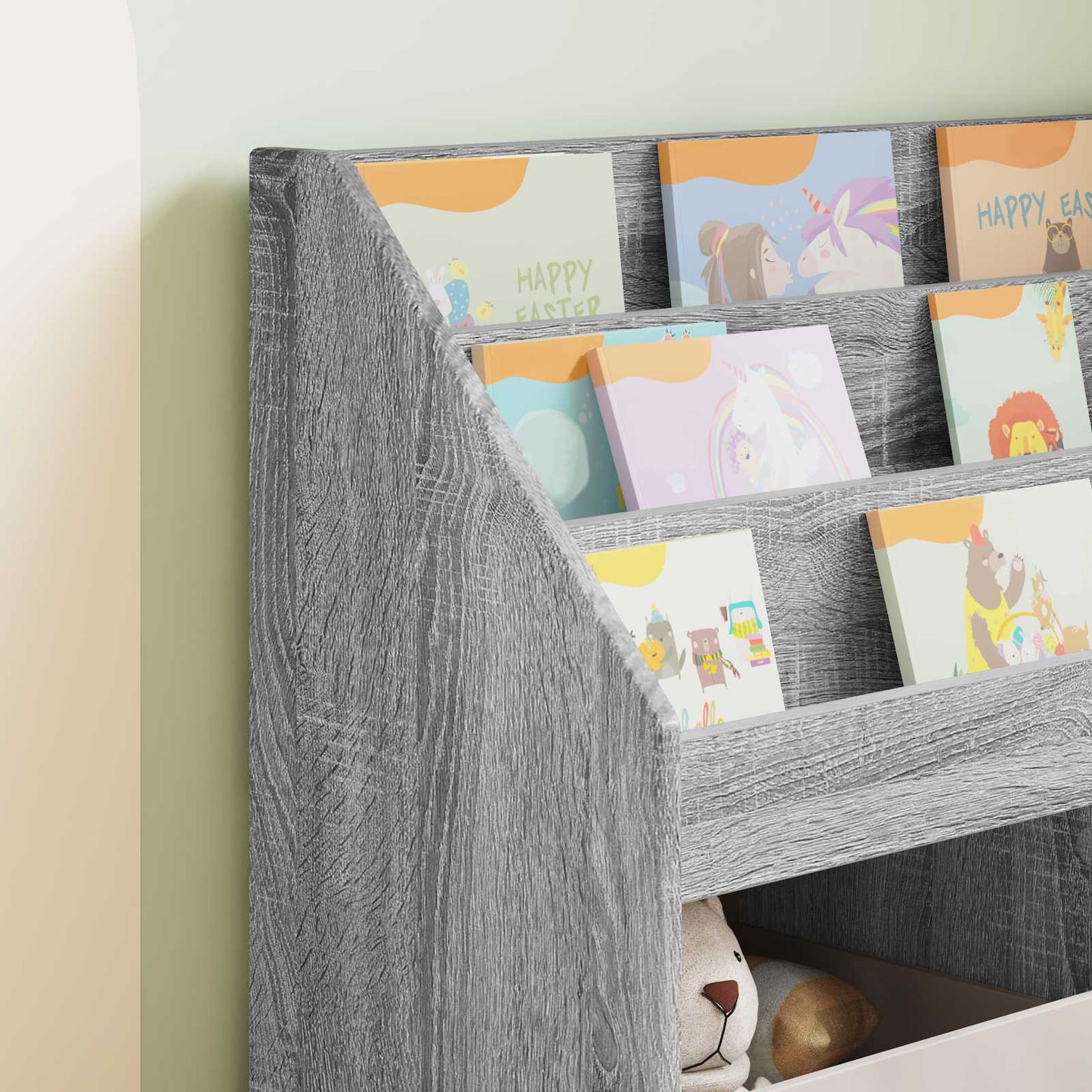Libreria per Bambini Grigio Sonoma 72,5 x 29,5 x 69 cm