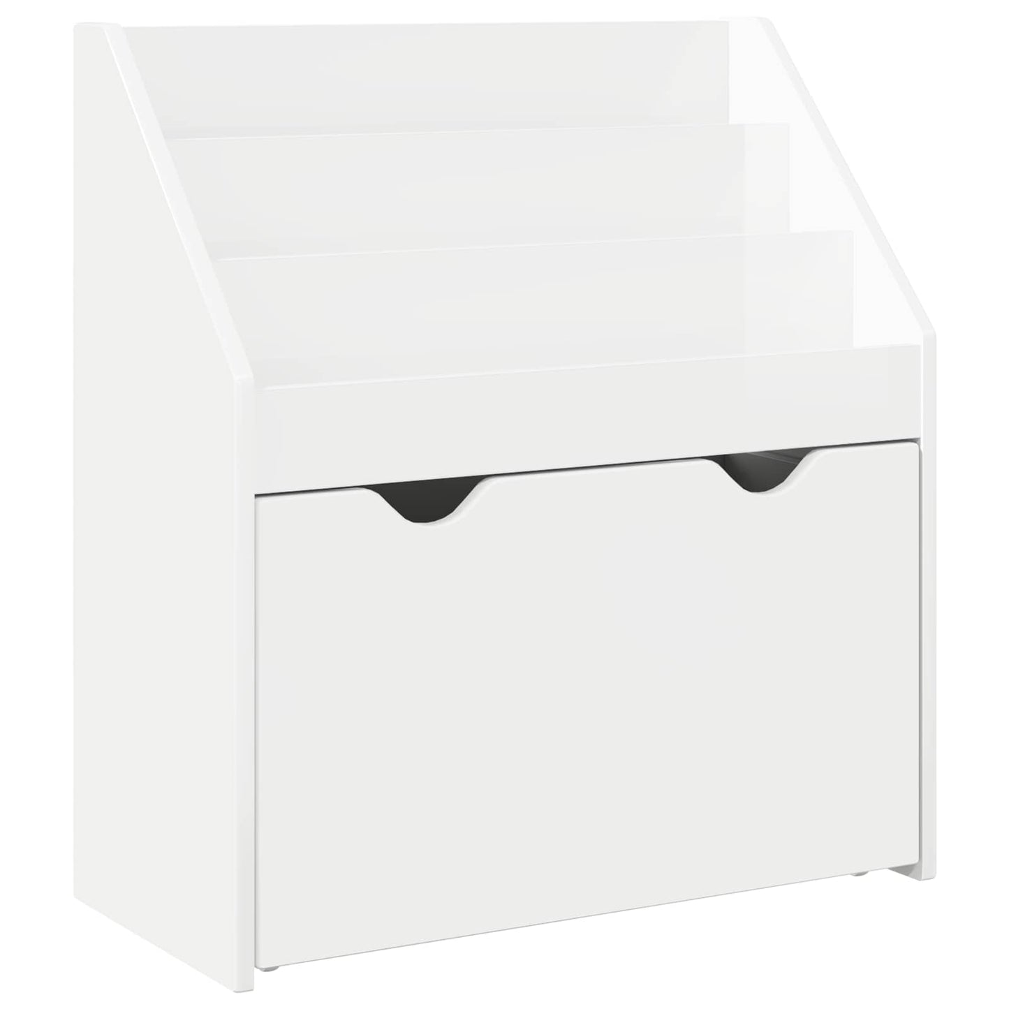 Libreria per Bambini Bianco Lucido 60 x 29,5 x 69 cm