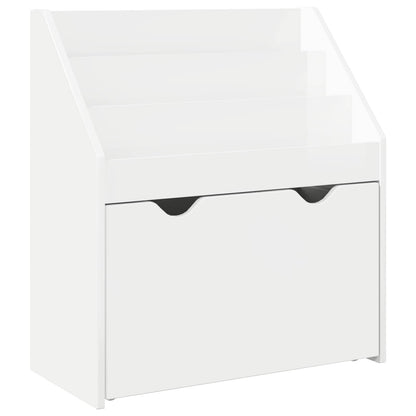 Libreria per Bambini Bianco Lucido 60 x 29,5 x 69 cm