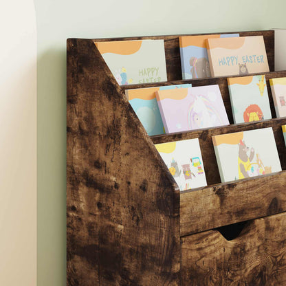 Libreria per Bambini con cassetto Rovere fumÃ© 60 x 29,5 x 69 cm