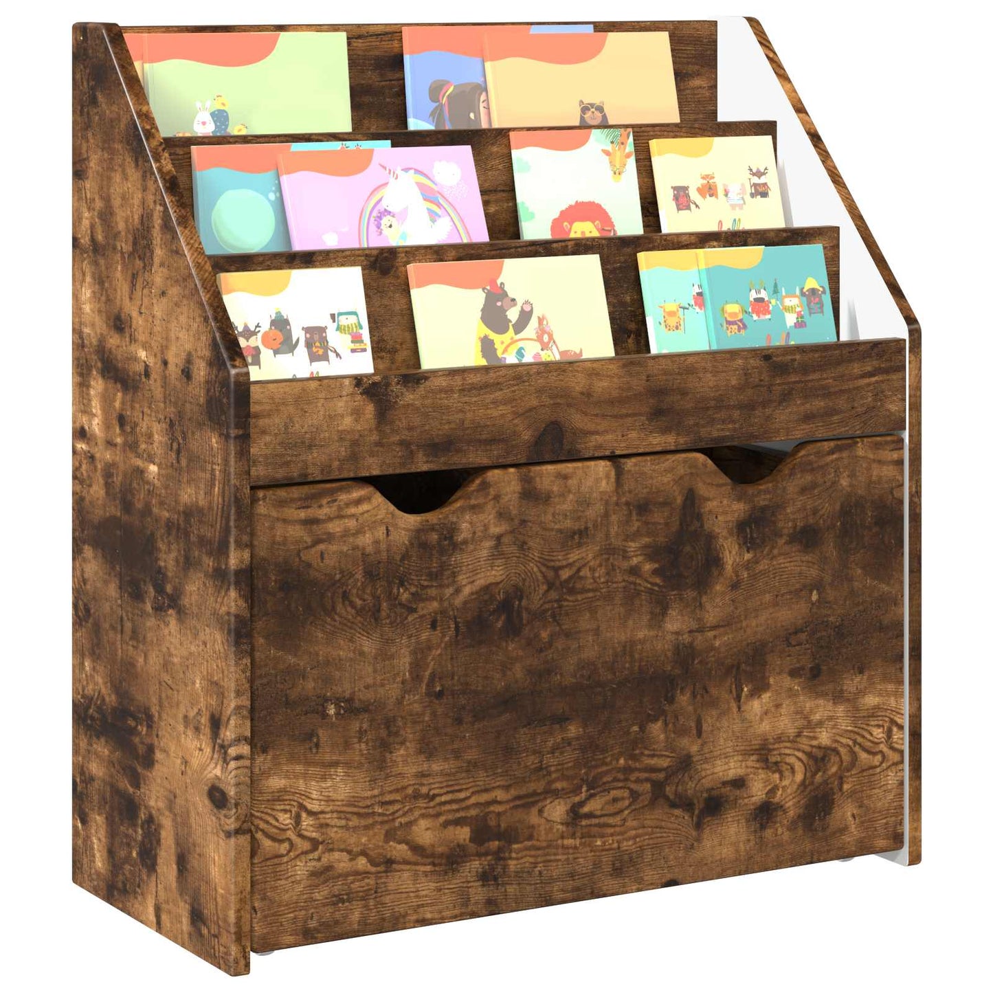 Libreria per Bambini con cassetto Rovere fumÃ© 60 x 29,5 x 69 cm