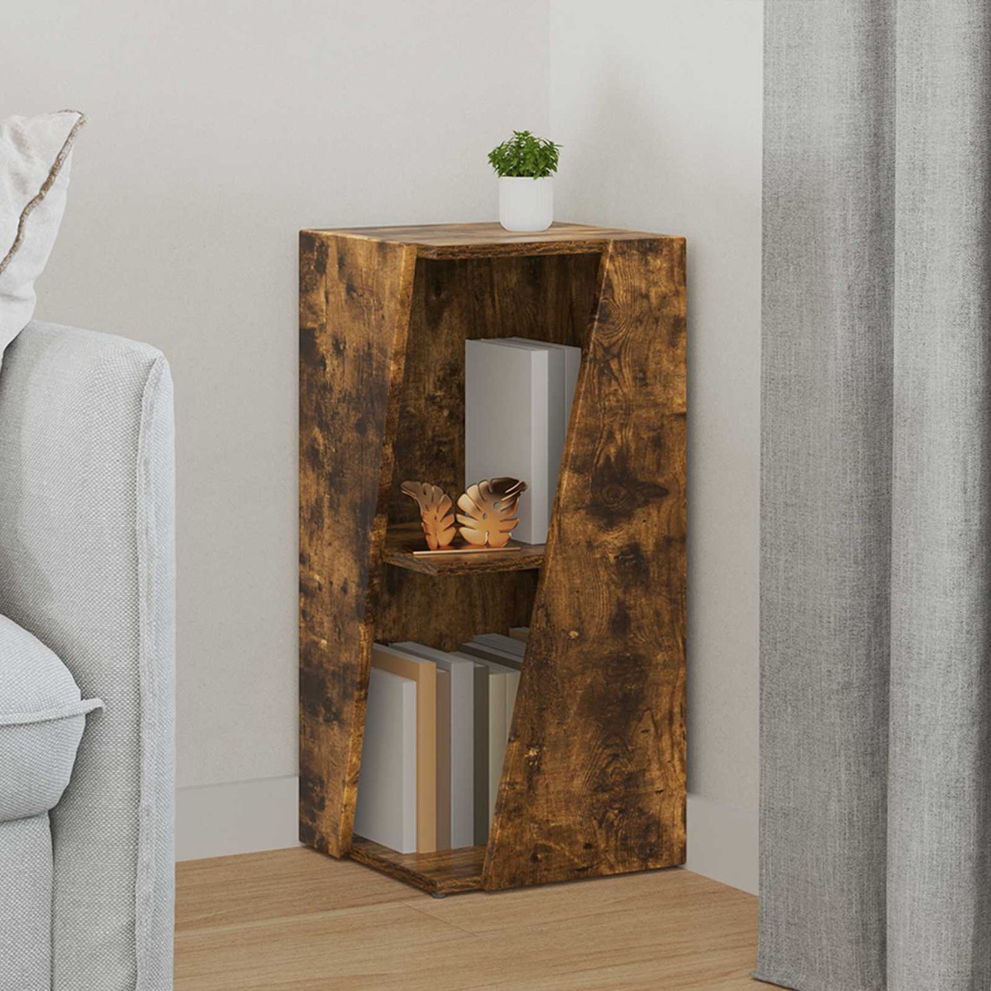 Mensola laterale Rovere fumÃ© 33 x 32 x 70,5 cm