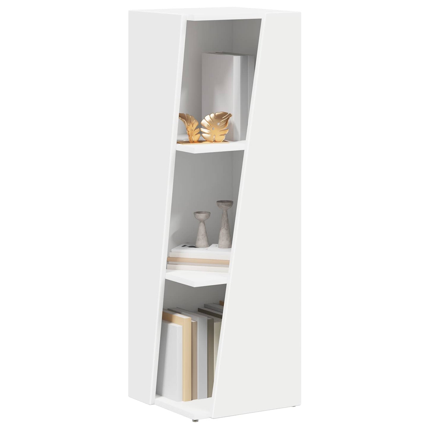 Mensola laterale Bianco 33 x 32 x 100,5 cm Legno multistrato