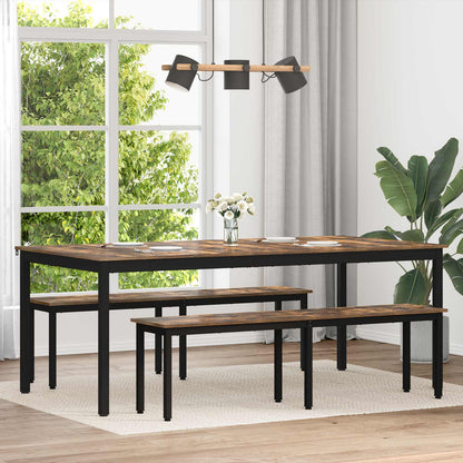 Tavoli da pranzo 2 pcs 200 x 100 x 75 cm Legno multistrato