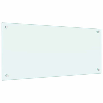 Schienale da cucina 2 pcs Bianco 90 x 40 cm vetro temperato
