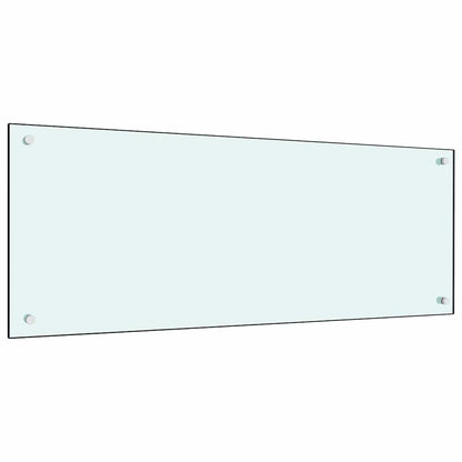 Schienale da cucina 2 pcs Bianco 100 x 40 cm vetro temperato