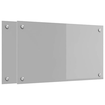 Schienale da cucina 2 pcs Grigio chiaro 70 x 40 cm
