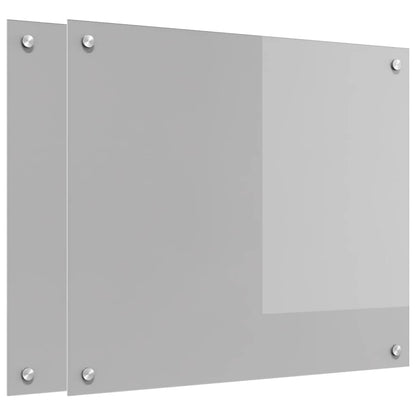 Schienale da cucina 2 pcs Grigio chiaro 70 x 60 cm