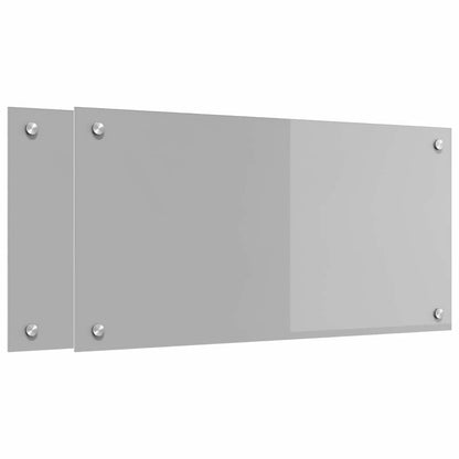 Schienale da cucina 2 pcs Grigio chiaro 80 x 40 cm