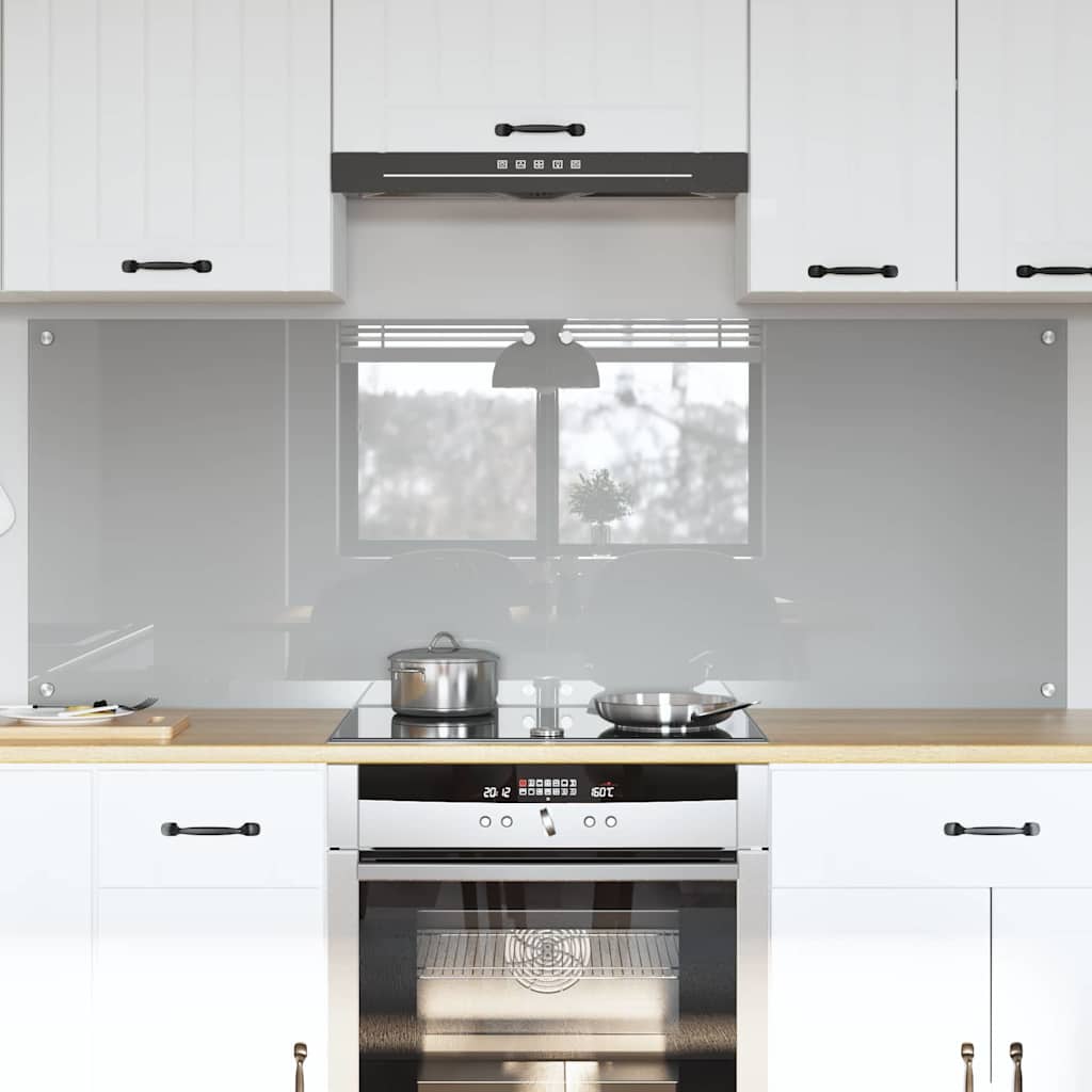 Schienale da cucina 2 pcs Grigio chiaro 80 x 60 cm