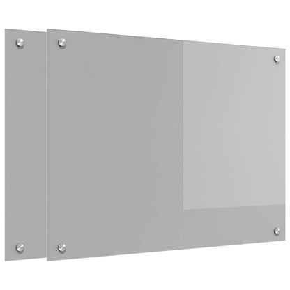 Schienale da cucina 2 pcs Grigio chiaro 80 x 60 cm
