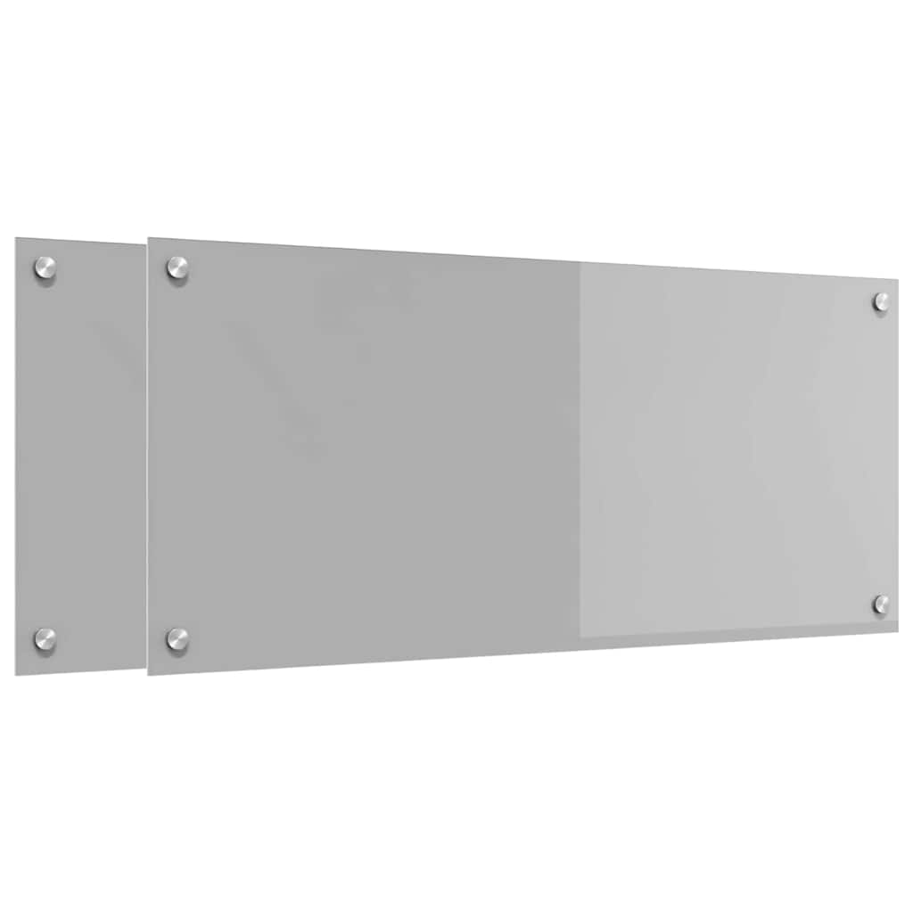 Schienale da cucina 2 pcs Grigio chiaro 90 x 40 cm