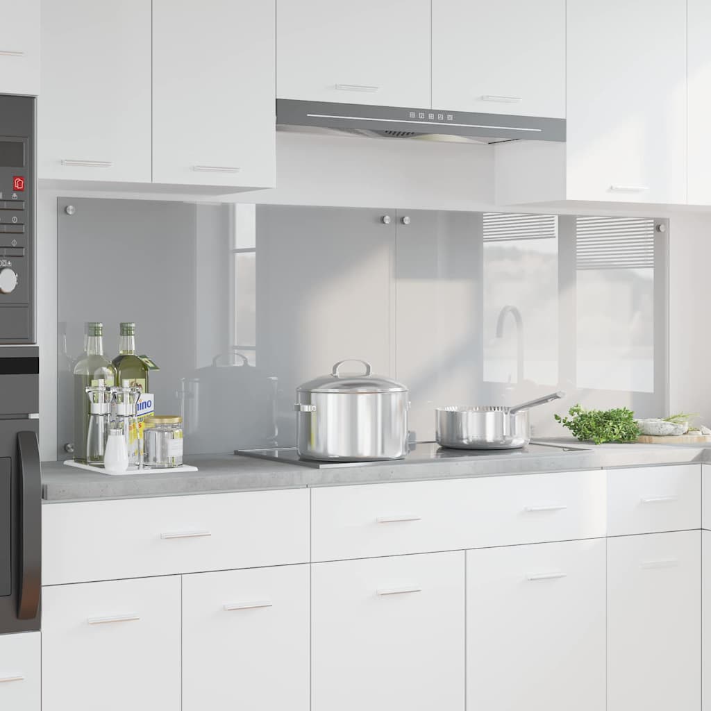 Schienale da cucina 2 pcs Grigio chiaro 90 x 60 cm