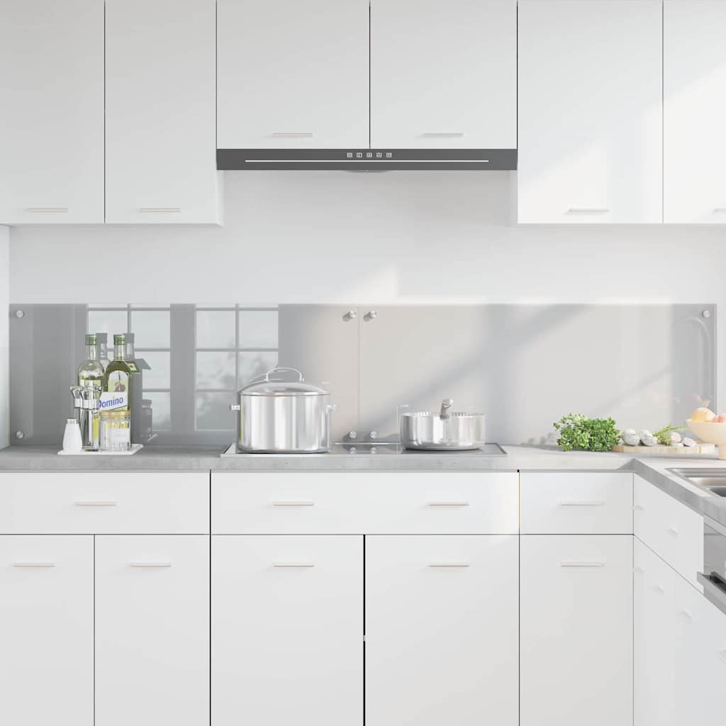 Schienale da cucina 2 pcs Grigio chiaro 100 x 40 cm