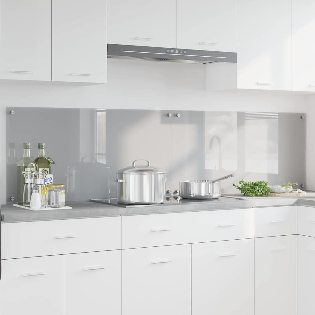 Schienale da cucina 2 pcs Grigio chiaro 100 x 50 cm