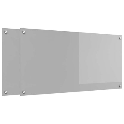 Schienale da cucina 2 pcs Grigio chiaro 100 x 50 cm
