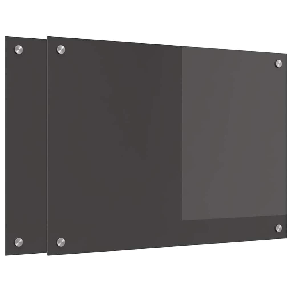 Schienale da cucina 2 pcs Grigio scuro 70 x 50 cm