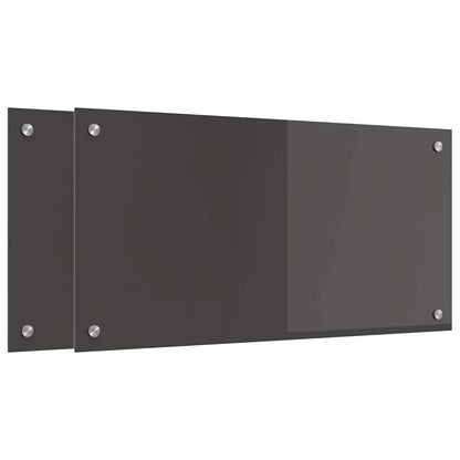Schienale da cucina 2 pcs Grigio scuro 80 x 40 cm