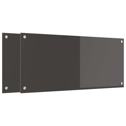 Schienale da cucina 2 pcs Grigio scuro 90 x 40 cm