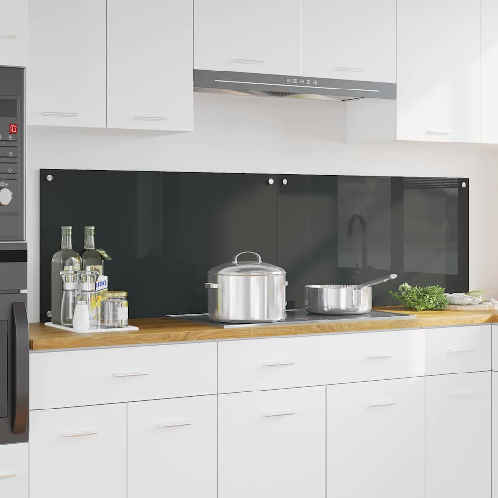 Schienale da cucina 2 pcs Grigio scuro 90 x 50 cm