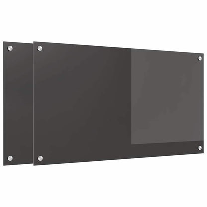 Schienale da cucina 2 pcs Grigio scuro 90 x 50 cm