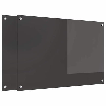 Schienale da cucina 2 pcs Grigio scuro 90 x 60 cm