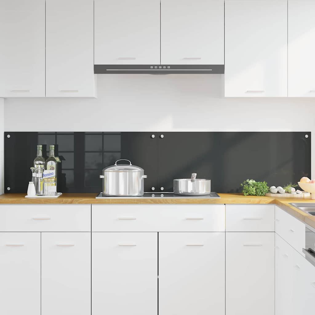Schienale da cucina 2 pcs Grigio scuro 100 x 40 cm