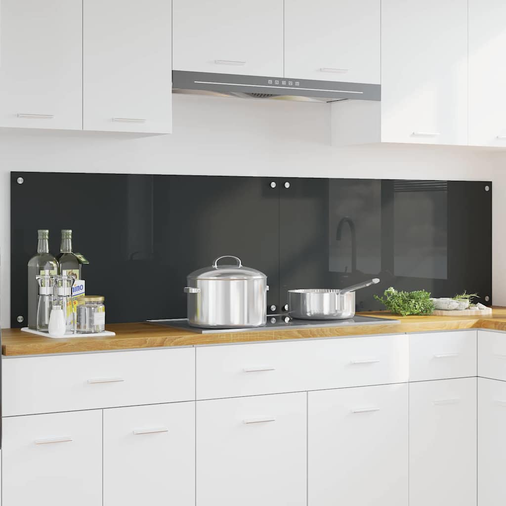 Schienale da cucina 2 pcs Grigio scuro 100 x 50 cm