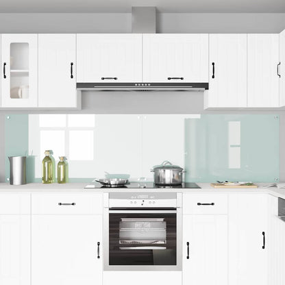Schienale da cucina 2 pcs Bianco 120 x 60 cm vetro temperato