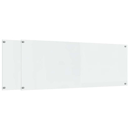 Schienale da cucina 2 pcs Trasparente 110 x 40 cm