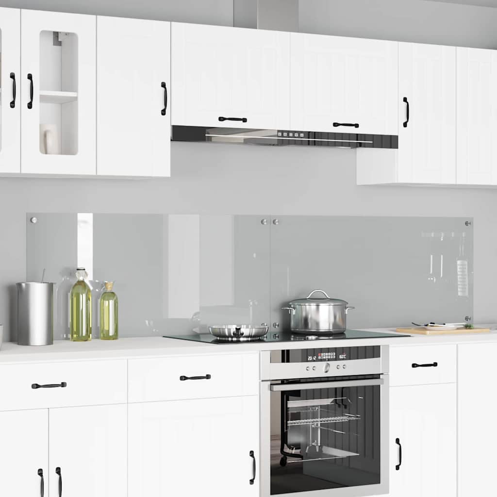 Schienale da cucina 2 pcs Trasparente 110 x 50 cm