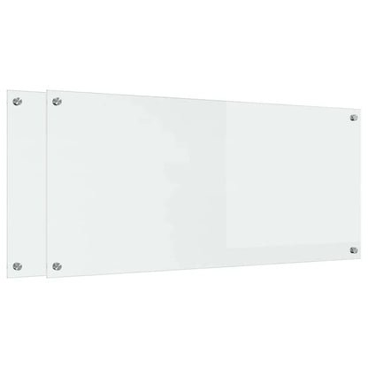 Schienale da cucina 2 pcs Trasparente 110 x 50 cm