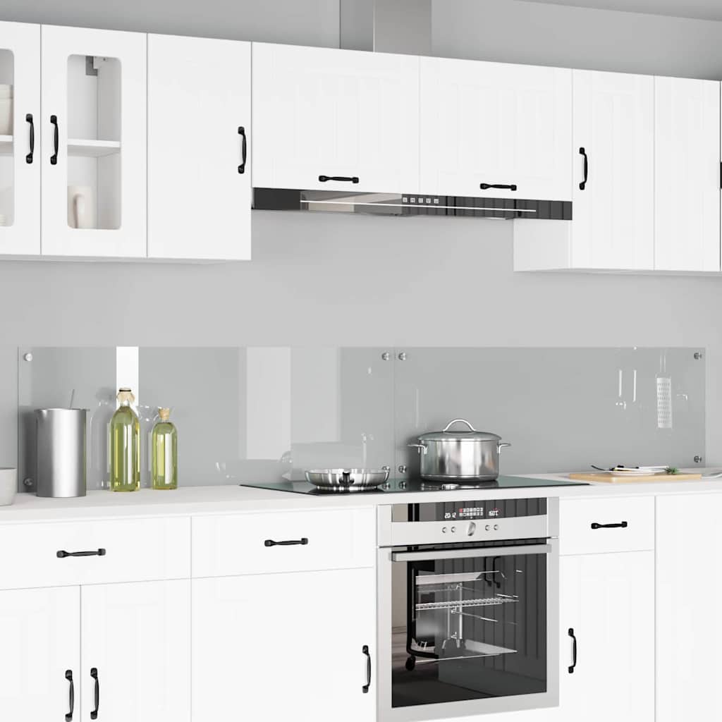 Schienale da cucina 2 pcs Trasparente 120 x 40 cm