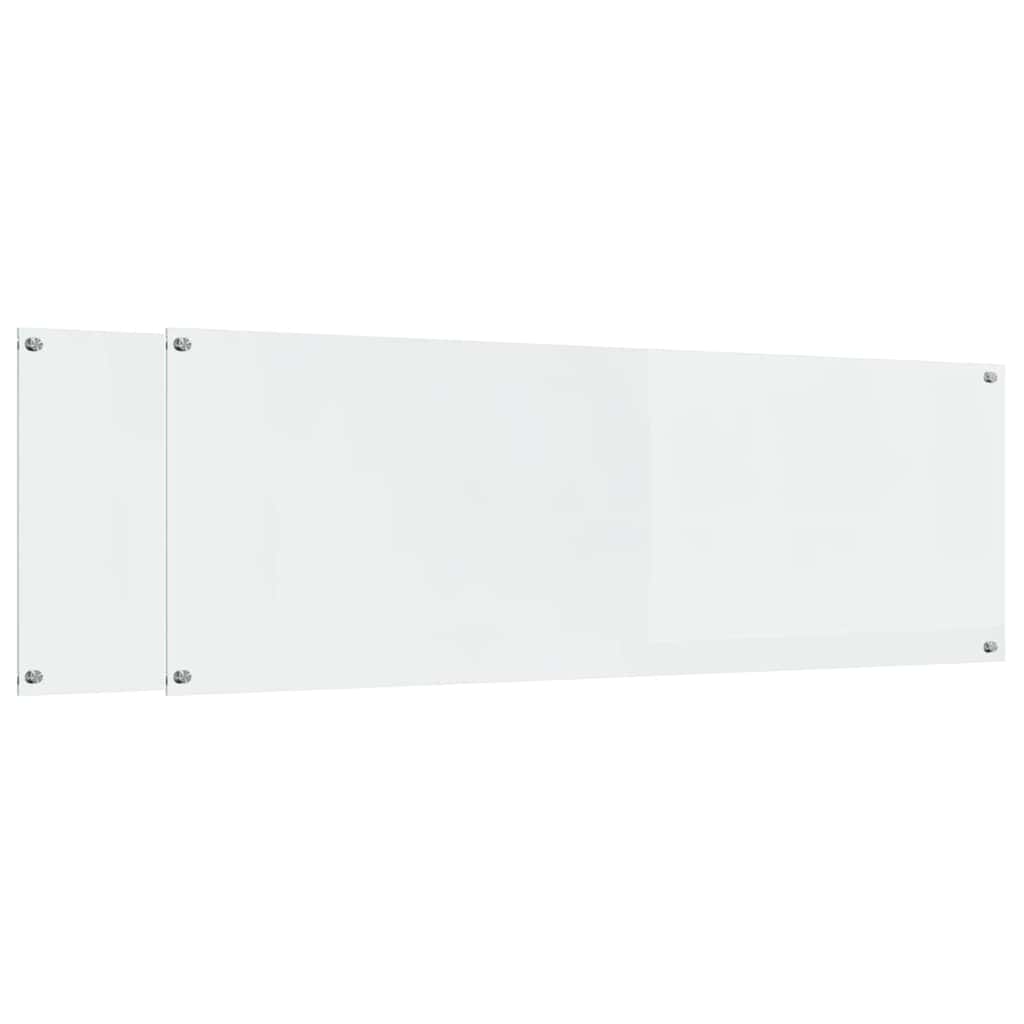 Schienale da cucina 2 pcs Trasparente 120 x 40 cm