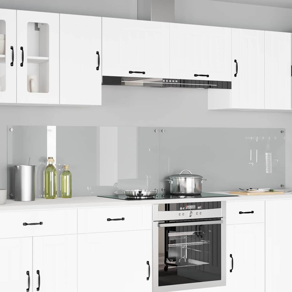 Schienale da cucina 2 pcs Trasparente 120 x 50 cm