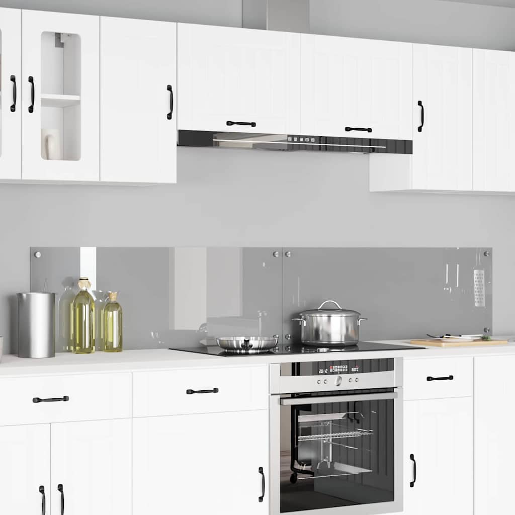 Schienale da cucina 2 pcs Grigio chiaro 110 x 40 cm