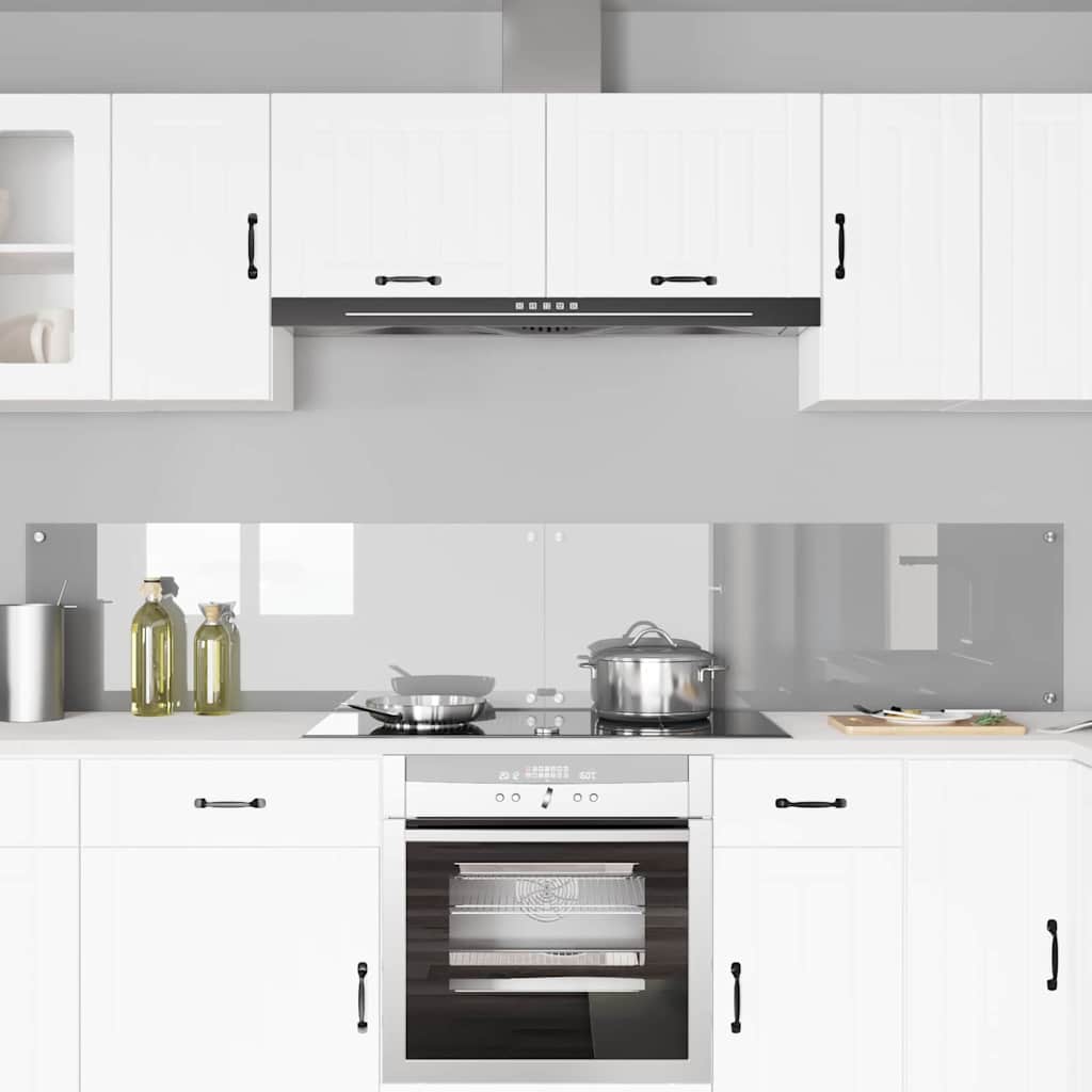 Schienale da cucina 2 pcs Grigio chiaro 110 x 40 cm