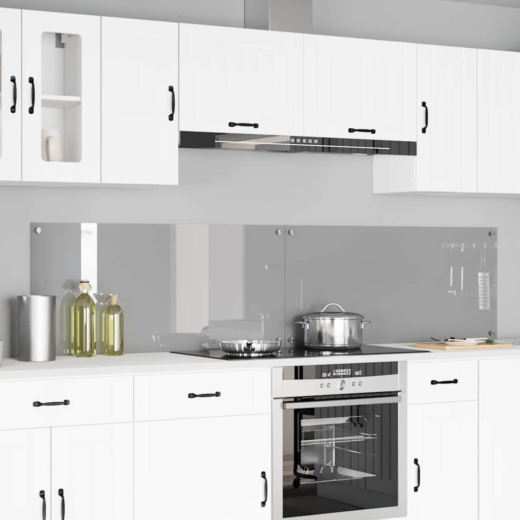 Schienale da cucina 2 pcs Grigio chiaro 110 x 50 cm