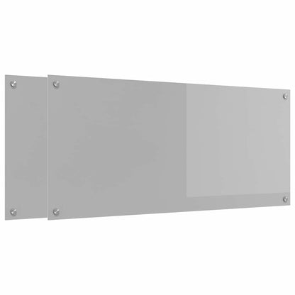 Schienale da cucina 2 pcs Grigio chiaro 110 x 50 cm