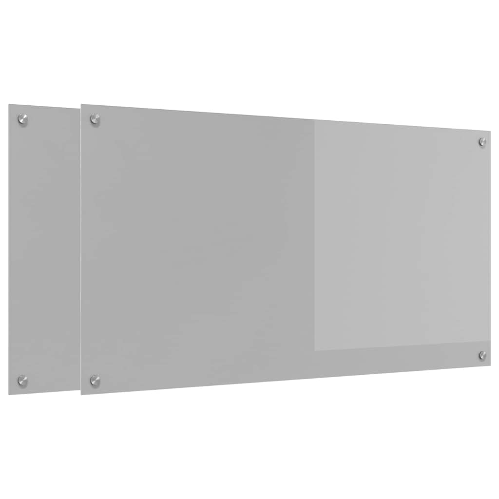 Schienale da cucina 2 pcs Grigio chiaro 110 x 60 cm