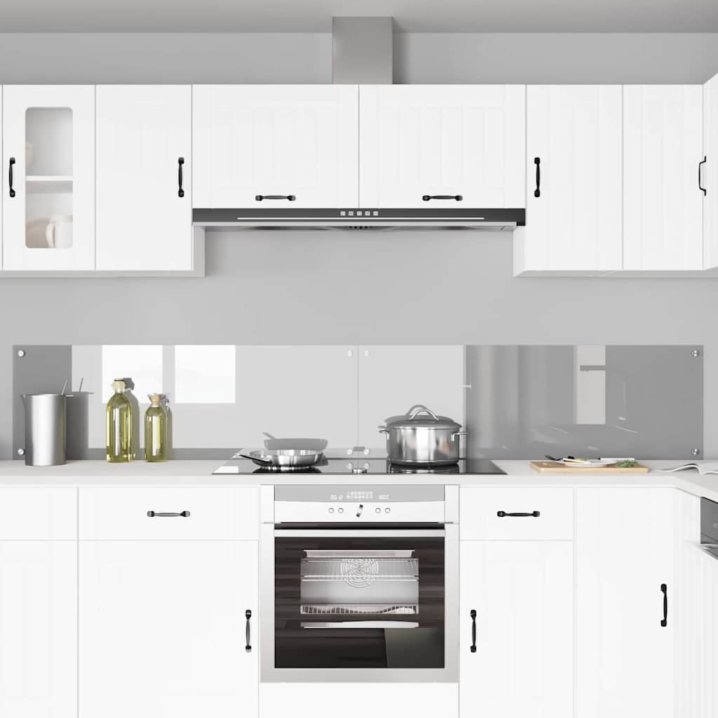 Schienale da cucina 2 pcs Grigio chiaro 120 x 40 cm