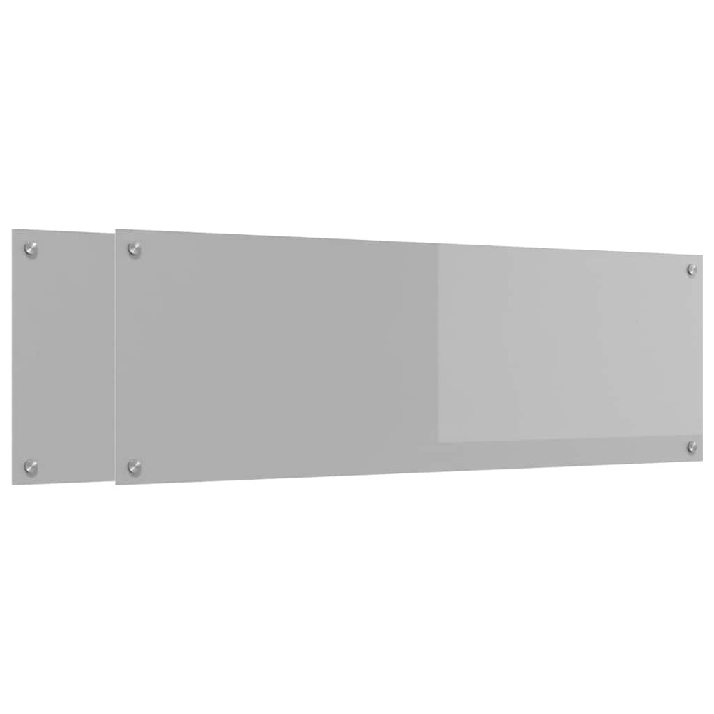 Schienale da cucina 2 pcs Grigio chiaro 120 x 40 cm