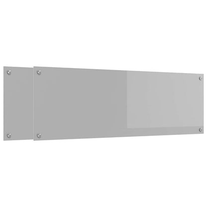Schienale da cucina 2 pcs Grigio chiaro 120 x 40 cm