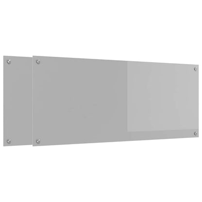 Schienale da cucina 2 pcs Grigio chiaro 120 x 50 cm