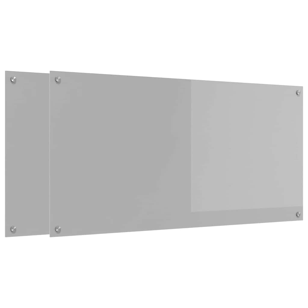 Schienale da cucina 2 pcs Grigio chiaro 120 x 60 cm