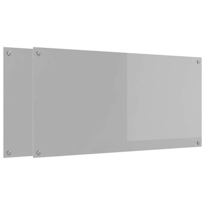 Schienale da cucina 2 pcs Grigio chiaro 120 x 60 cm