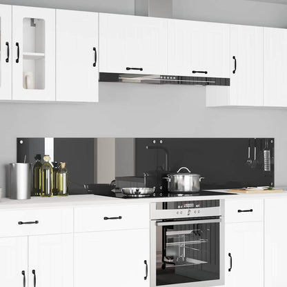 Schienale da cucina 2 pcs Grigio scuro 110 x 40 cm