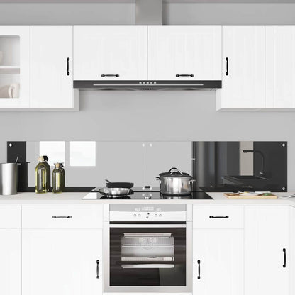 Schienale da cucina 2 pcs Grigio scuro 110 x 40 cm