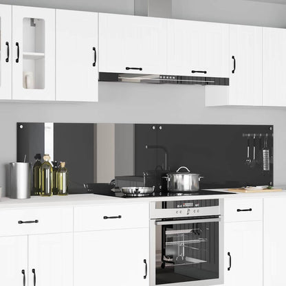 Schienale da cucina 2 pcs Grigio scuro 110 x 50 cm